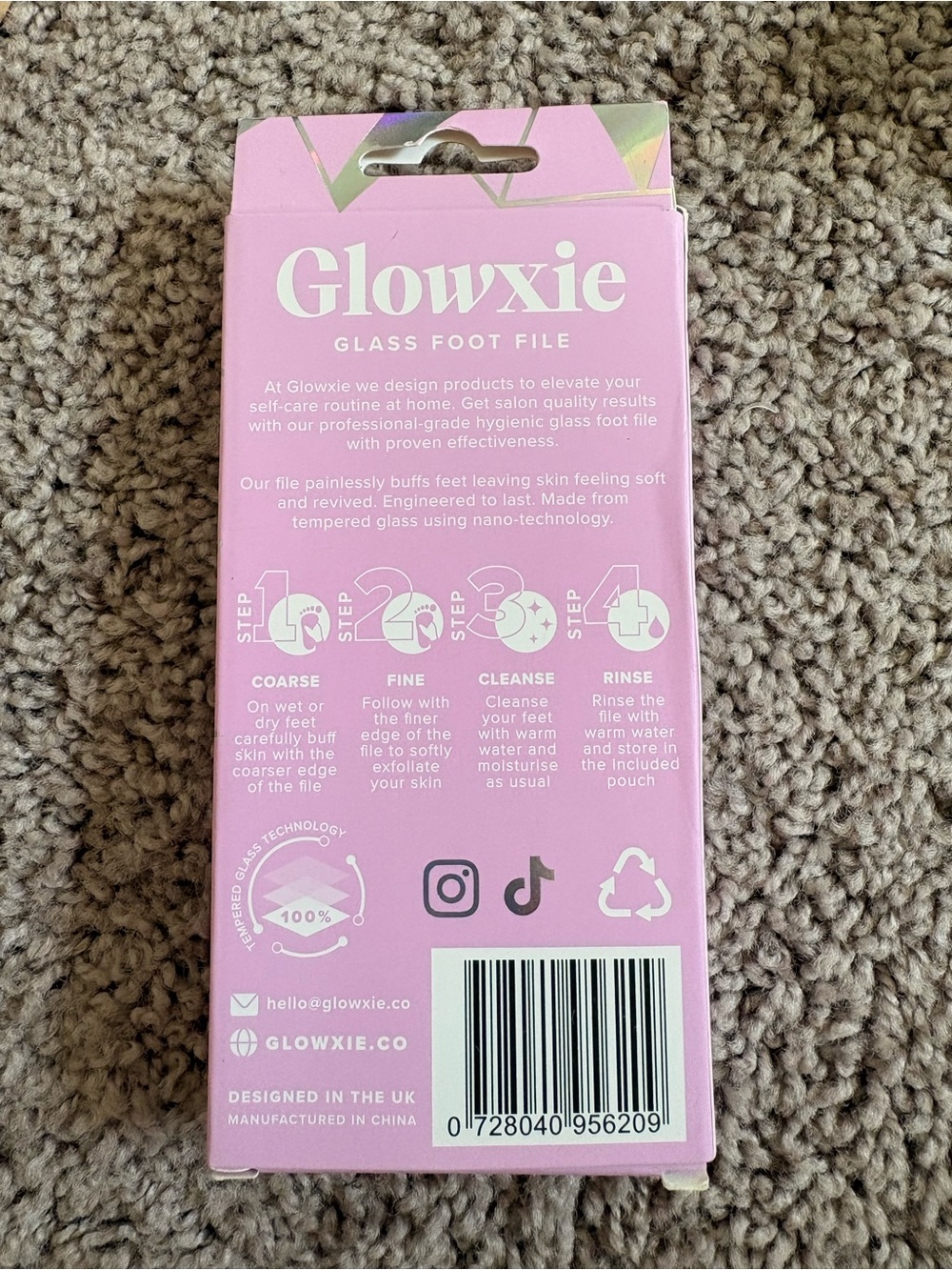 Glass Foot File – Two-Step Callus Remover - Picture 2 of 2